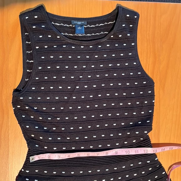 Ann Taylor dress, black with one dots - Picture 6 of 9